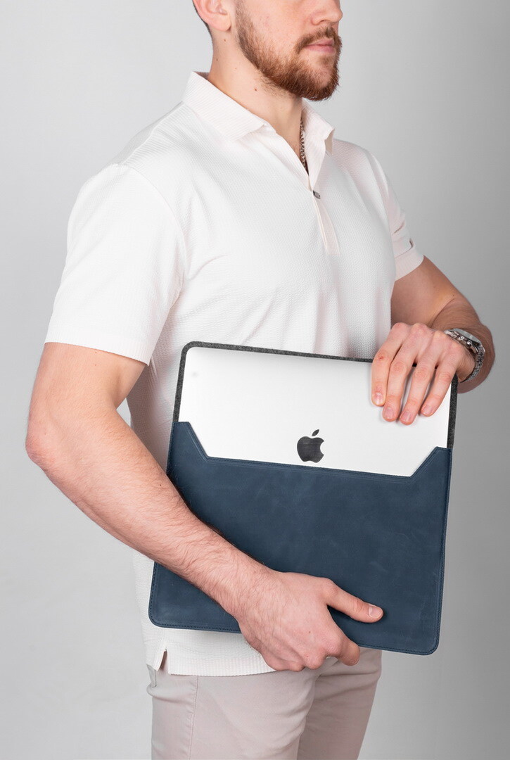 Stoneguard - Leather sleeve for MacBook Air 15 | 530 | Ocean - изображение 2