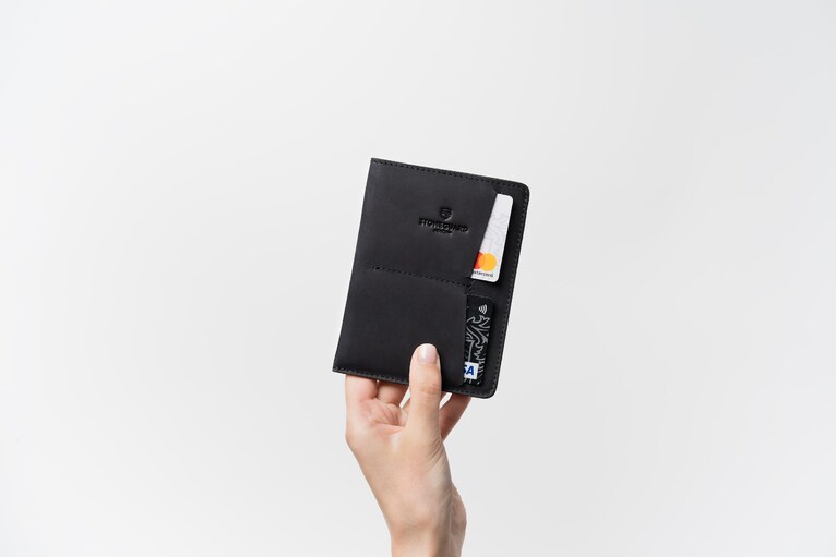 Stoneguard - Leather passport sleeve | 411 | Black - 2